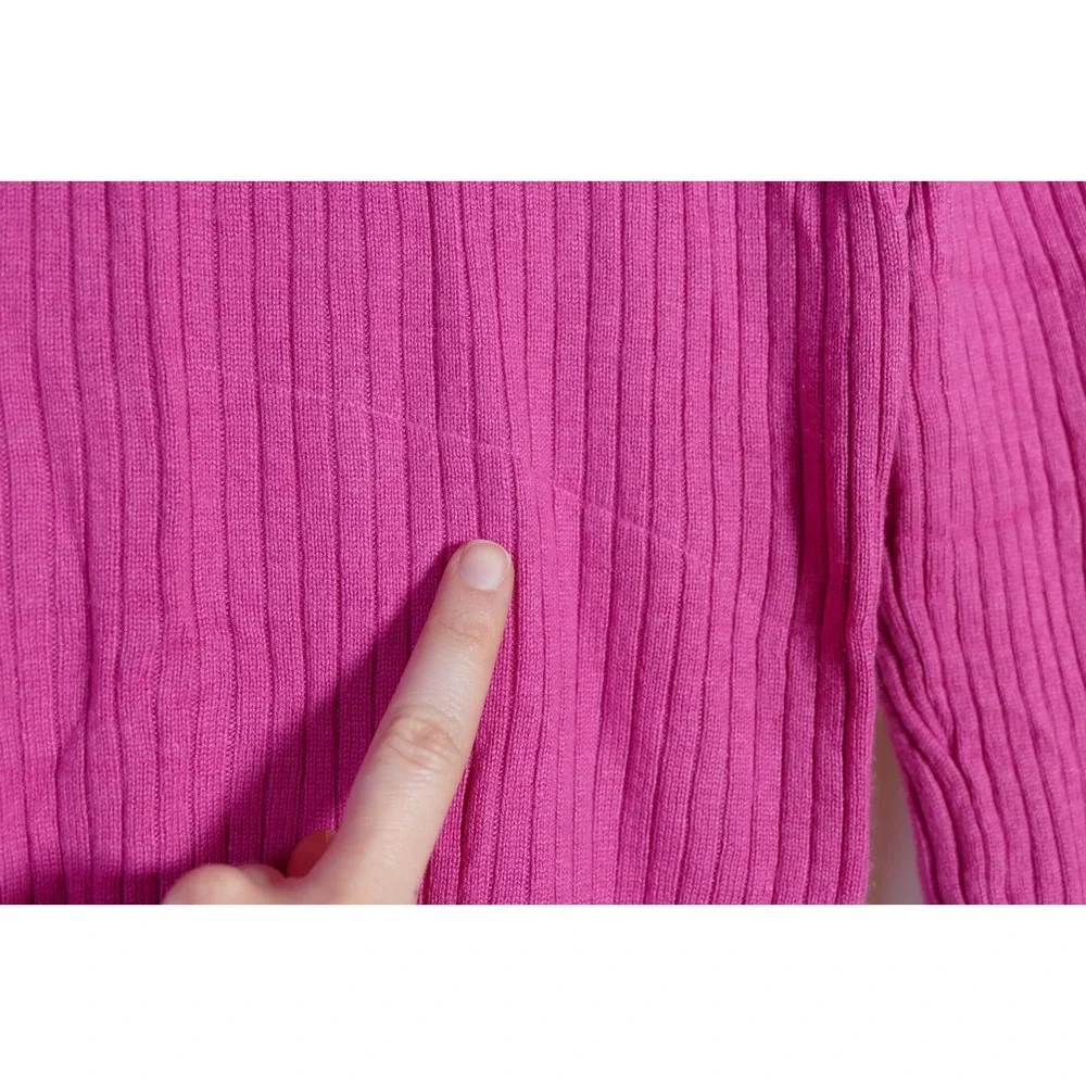 Lauren Ralph Lauren Preppy Silk Cashmere Cardigan Size S Pink Academia Old Money